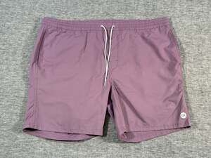 Outerknown Nomadic Volley Shorts Mens XXXL 6.5" Purple Drawstring Surfer Culture